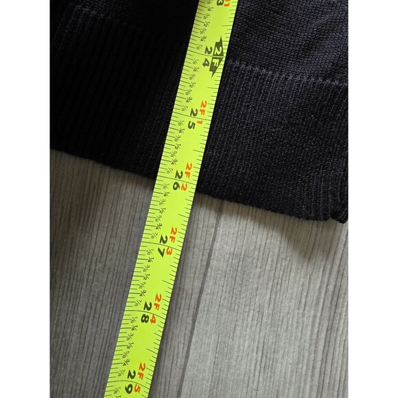 Coldwater Creek Black Silk Cotton Ruffle Sweater  XL NWT - Picture 8 of 9